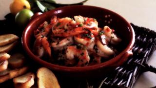 Spicy Shrimp Scampi with Crostini Recipe Spicy Shrimp Scampi with Crostini Recipe