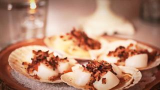 Baked Scallops with Spanish Ham Baked Scallops with Spanish Ham
