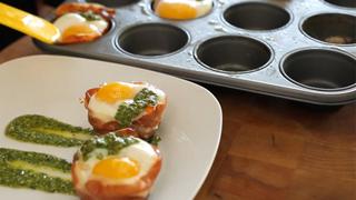 Baked Egg Cups in Prosciutto Baked Egg Cups in Prosciutto