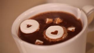 Liesl's Peanut Butter Hot Chocolate with Heart Shaped Marshmallows Liesl's Peanut Butter Hot Chocolate with Heart Shaped Marshmallows