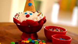 Clown Face Ice Cream Sundae Clown Face Ice Cream Sundae