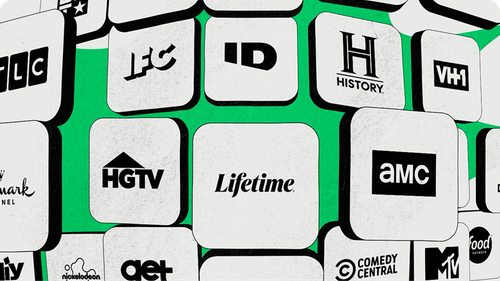 Popular TV channel logos